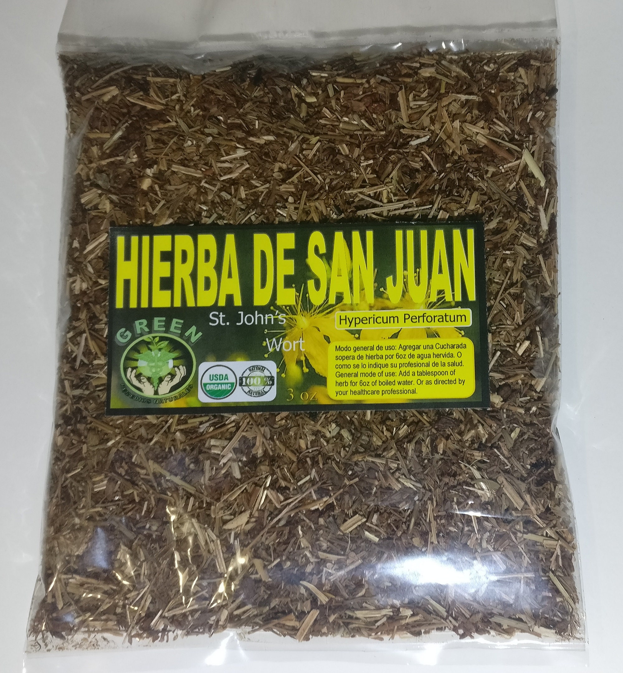St. John's Wort Tea Hierba De San Juan Pericon Hypericum Perforatum