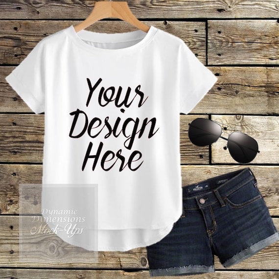 Download Free White T-Shirt Mockup Blank Shirt Image Wimens Shirt ...