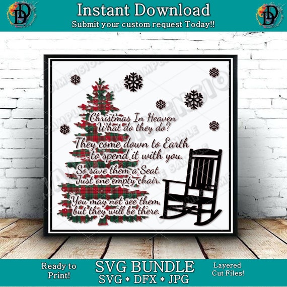 Download Christmas In Heaven Christmas Svg Christmas Memorial Svg Etsy 3D SVG Files Ideas | SVG, Paper Crafts, SVG File