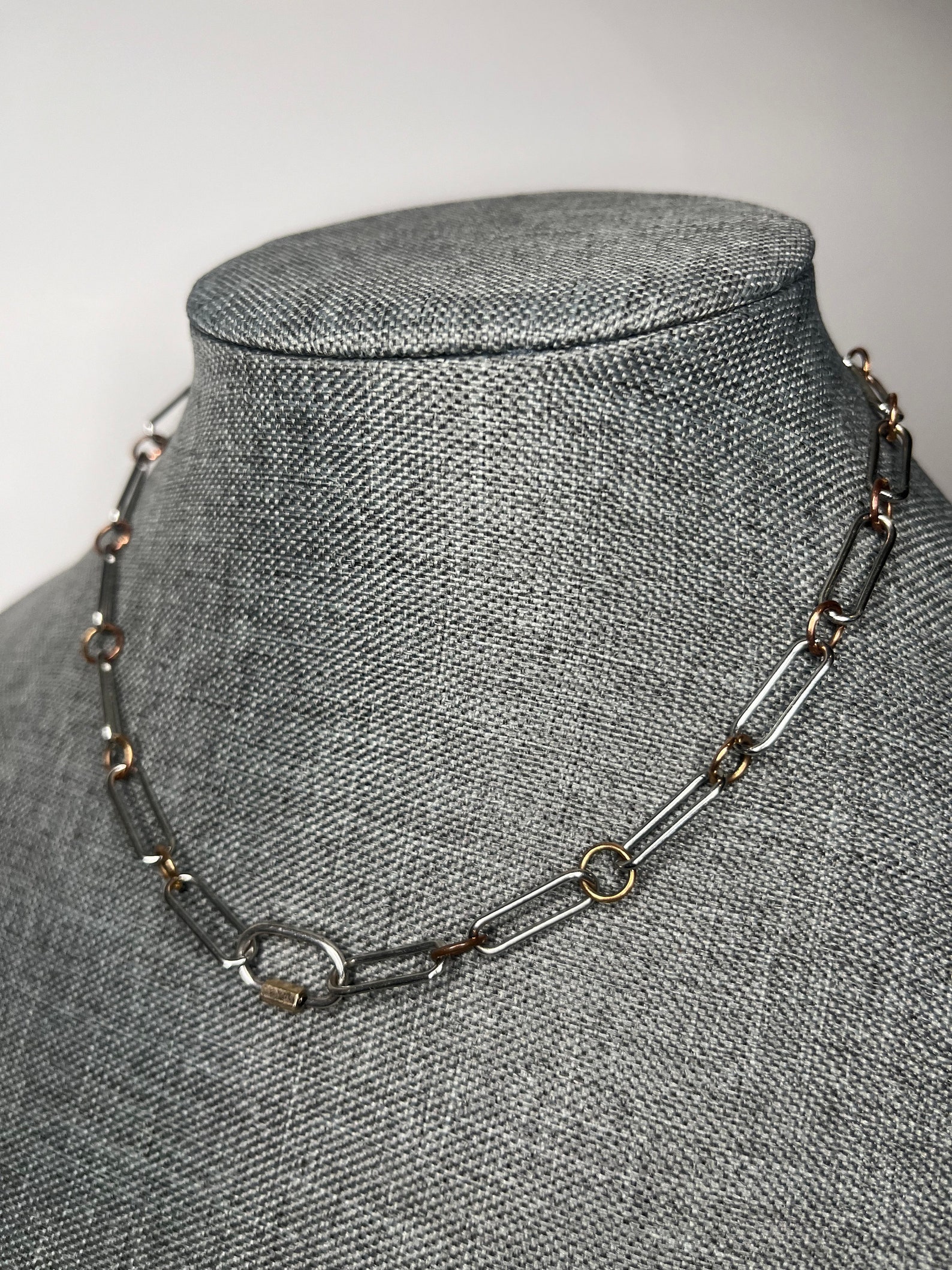 The Tweed Lock Necklace in Gold