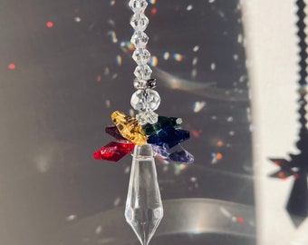 Crystalsuncatcher Schutzengel Aus Kristallglas – Regenbogen-Maker-Set, 7 Stück, Ca. 20 Cm