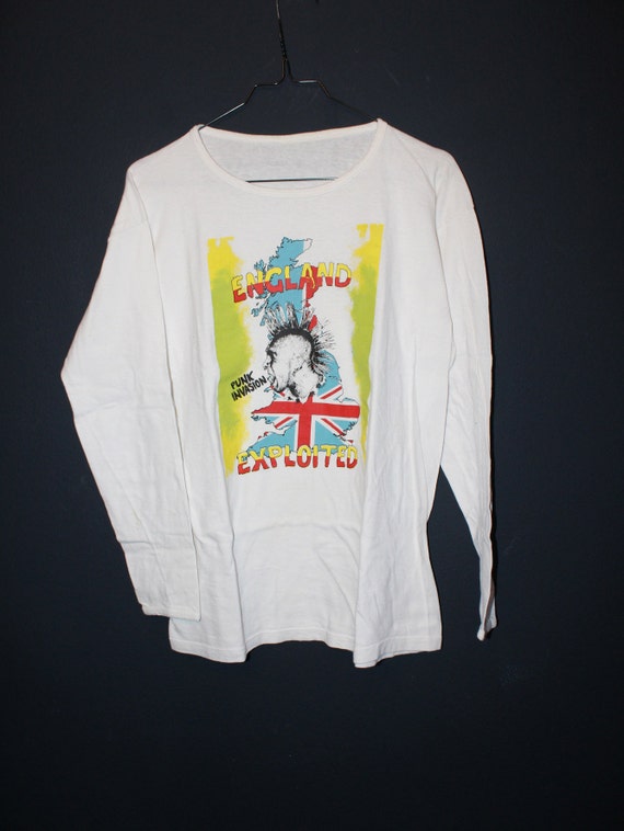 England Exploited, Punk Invasion unusual white Tee