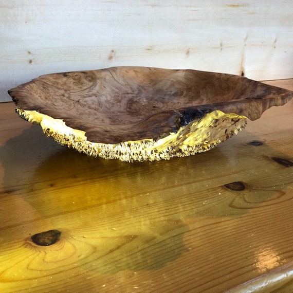 Maple Live Edge Burl Bowl Etsy Australia