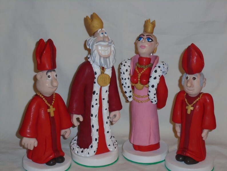 Polymer Clay Chess Set Etsy