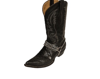 Tough Love Stainless Steel Boot Strap: Heartbreaker Style