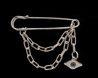 Evil Eye Charm Pin
