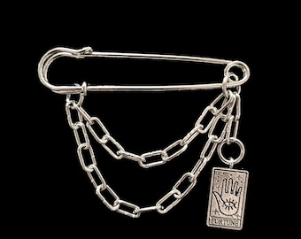 Good Fortune Tarot Charm Pin