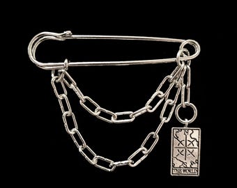 The World Tarot Card Charm Pin
