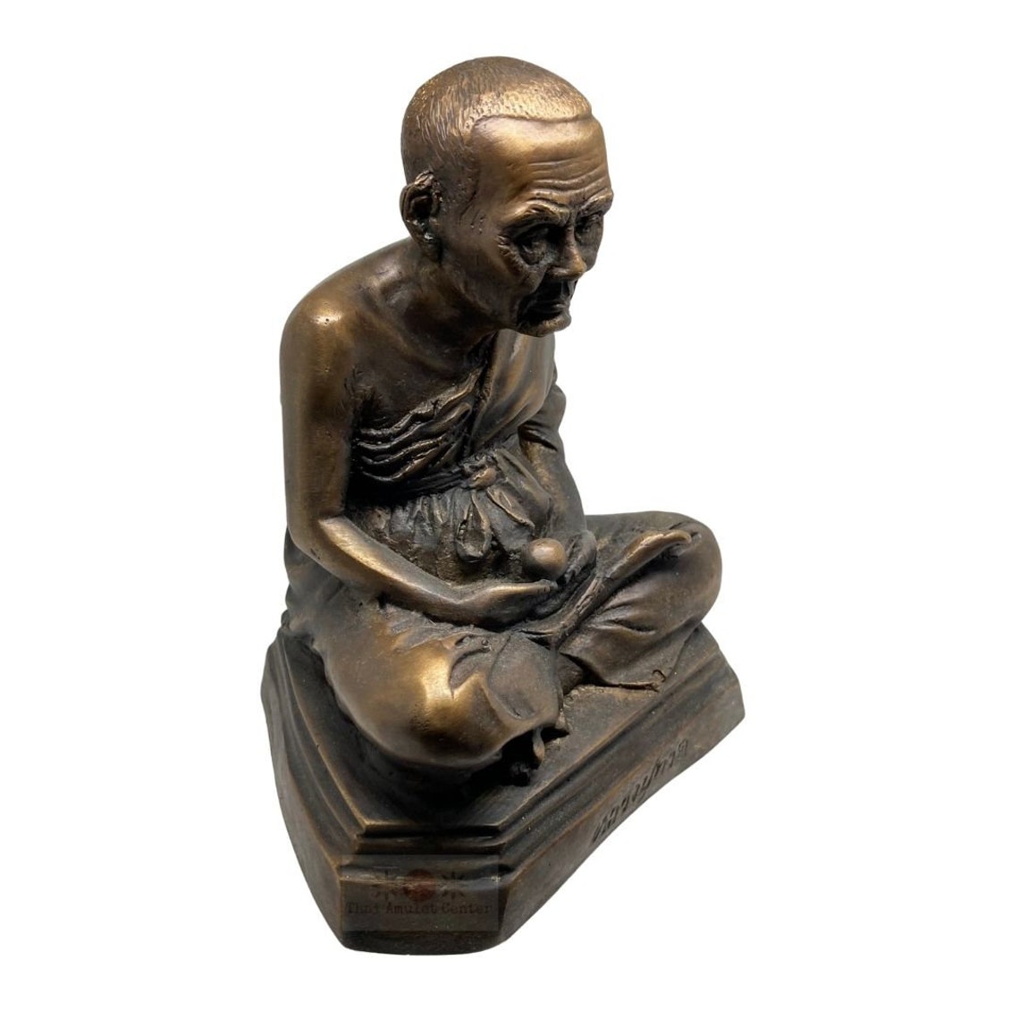 Thai Buddhist Monk Statue Master LP Tuad Seated Meditate Etsy