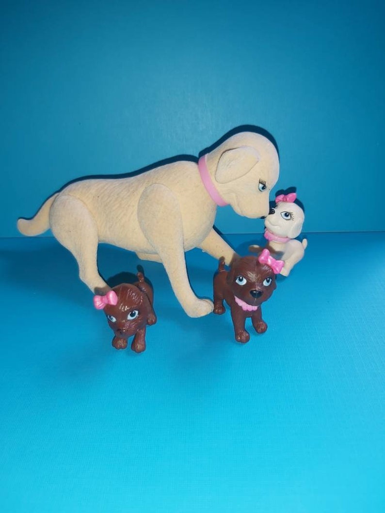 Mattel Barbie Taffy Toffee Kissing dog and Puppies Etsy