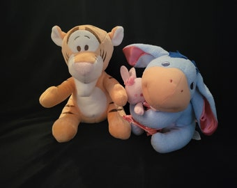 Disney Plush Tigger and Eeyore Winnie the Pooh