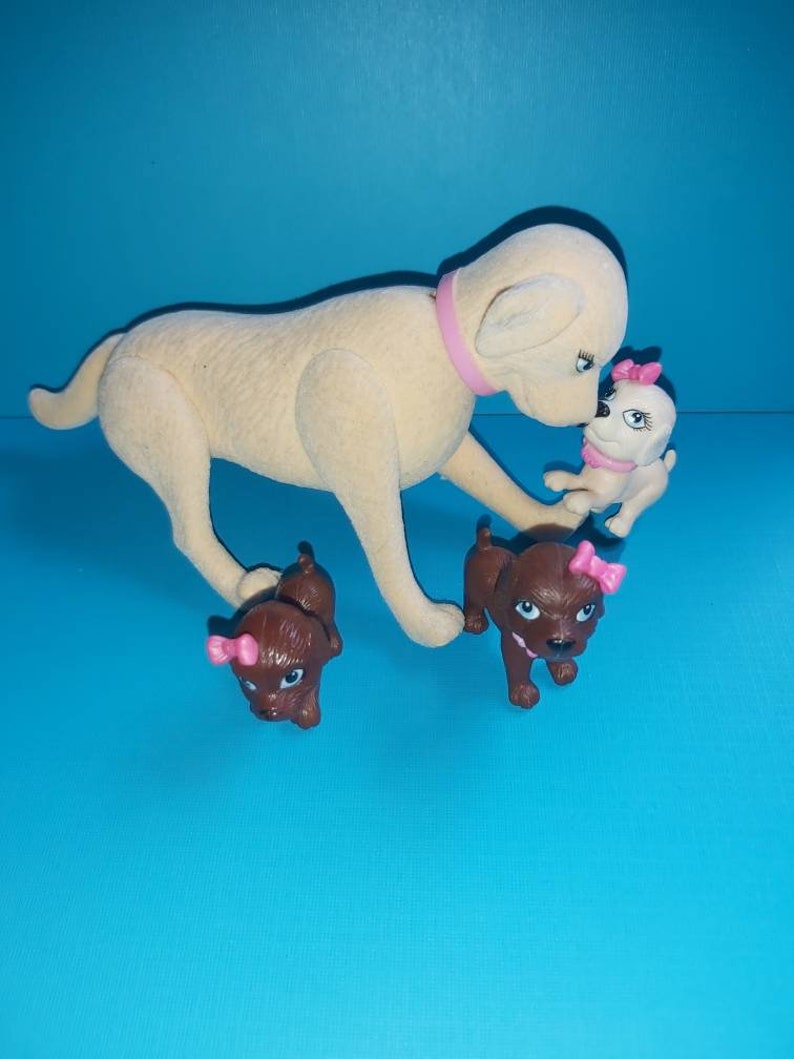Mattel Barbie Taffy Toffee Kissing dog and Puppies Etsy