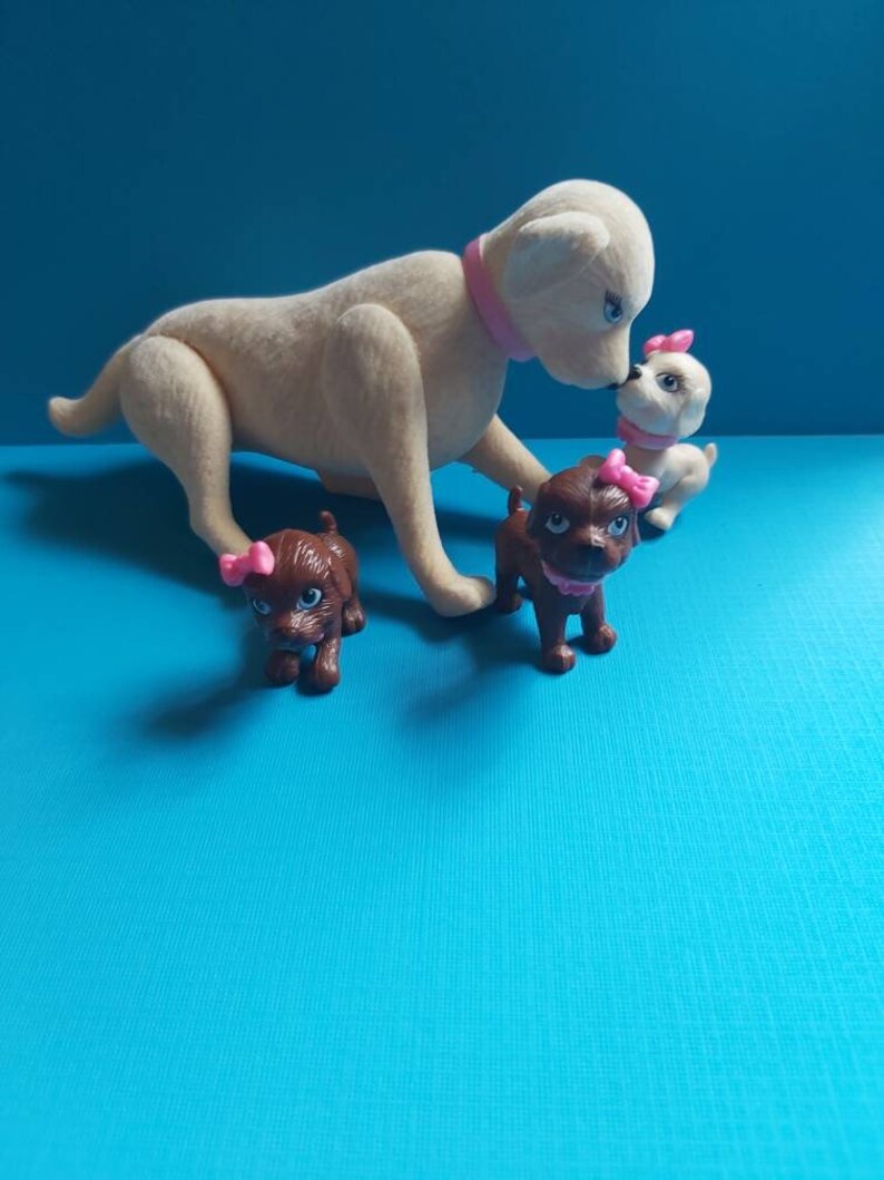 Mattel Barbie Taffy Toffee Kissing dog and Puppies Etsy