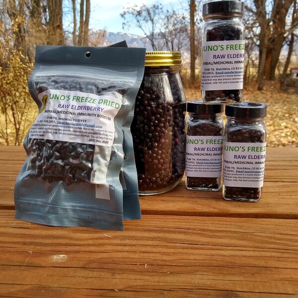 FREEZE DRIED Raw Elderberry