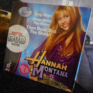Hannah Montana - Sealed Game - DVD Game - Hannah Montana -Miley Cyrus - Disney Show - Vintage Disney - Family Game - Vintage Software - Fun