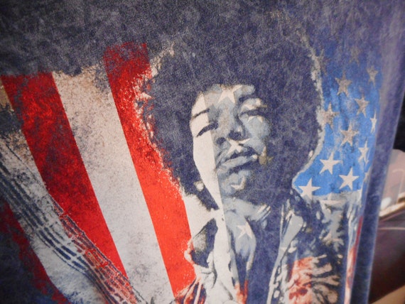 Jimi Hendrix Shirt - Star Spangled Banner Jimi He… - image 5