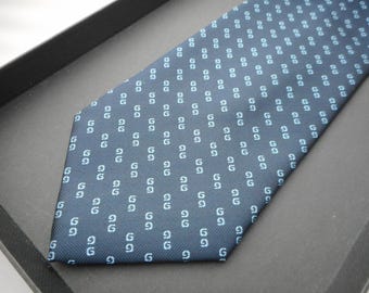 Vintage Gucci Necktie - Tom Ford 90’s Era - 100% Silk GG Monogram Tie - Upscale Menswear