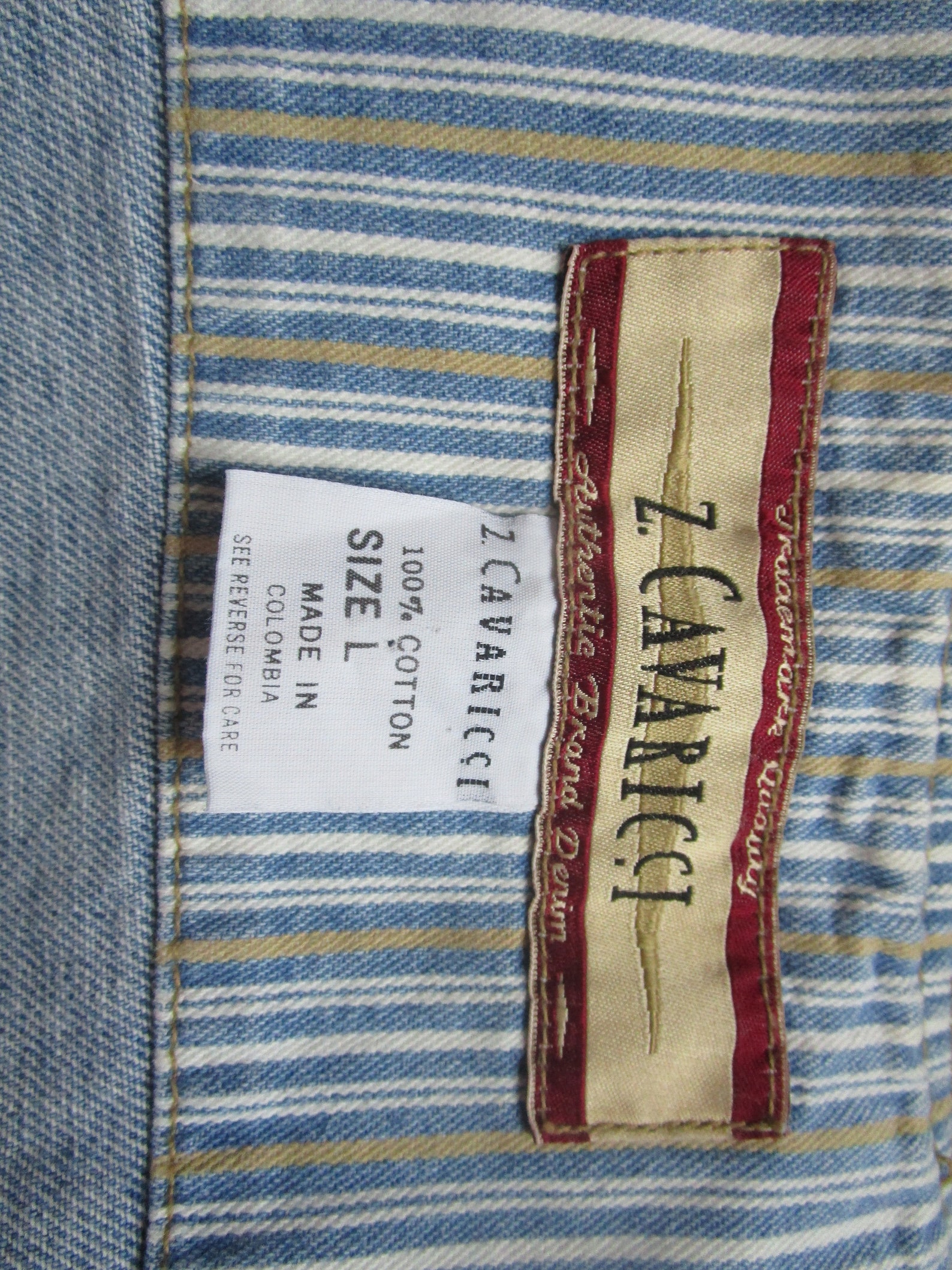 Women's Denim Vest 80's Vintage Z.cavaricci Jeans Juniors Size Large ...