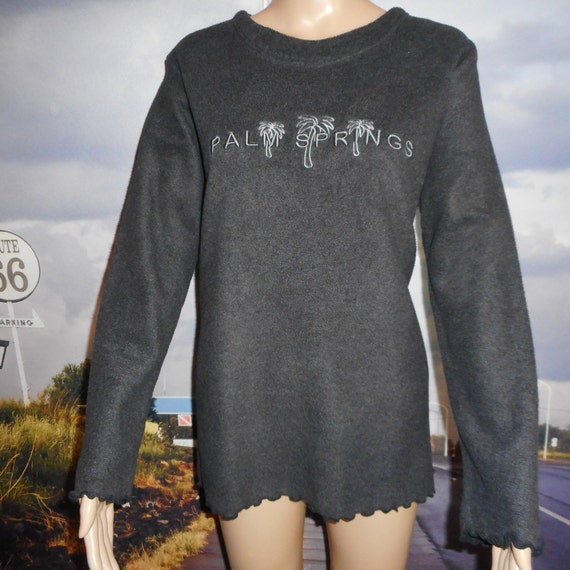 Women's Fleece - Vintage Souvenir Fleece - Palm S… - image 1