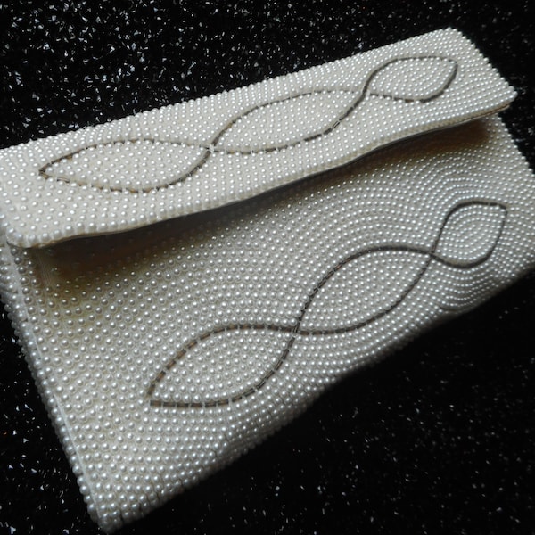 White Wedding Clutch Etsy