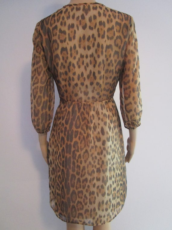 Size 2 Animal Print Dress - Sexy - Long Sleeved Dr
