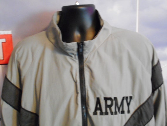 Vintage US Army Jacket: Gray Military Windbreaker, Size Large - Etsy