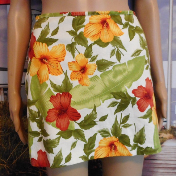 Floral Pattern Skort - Vacation Garment - Petite … - image 1