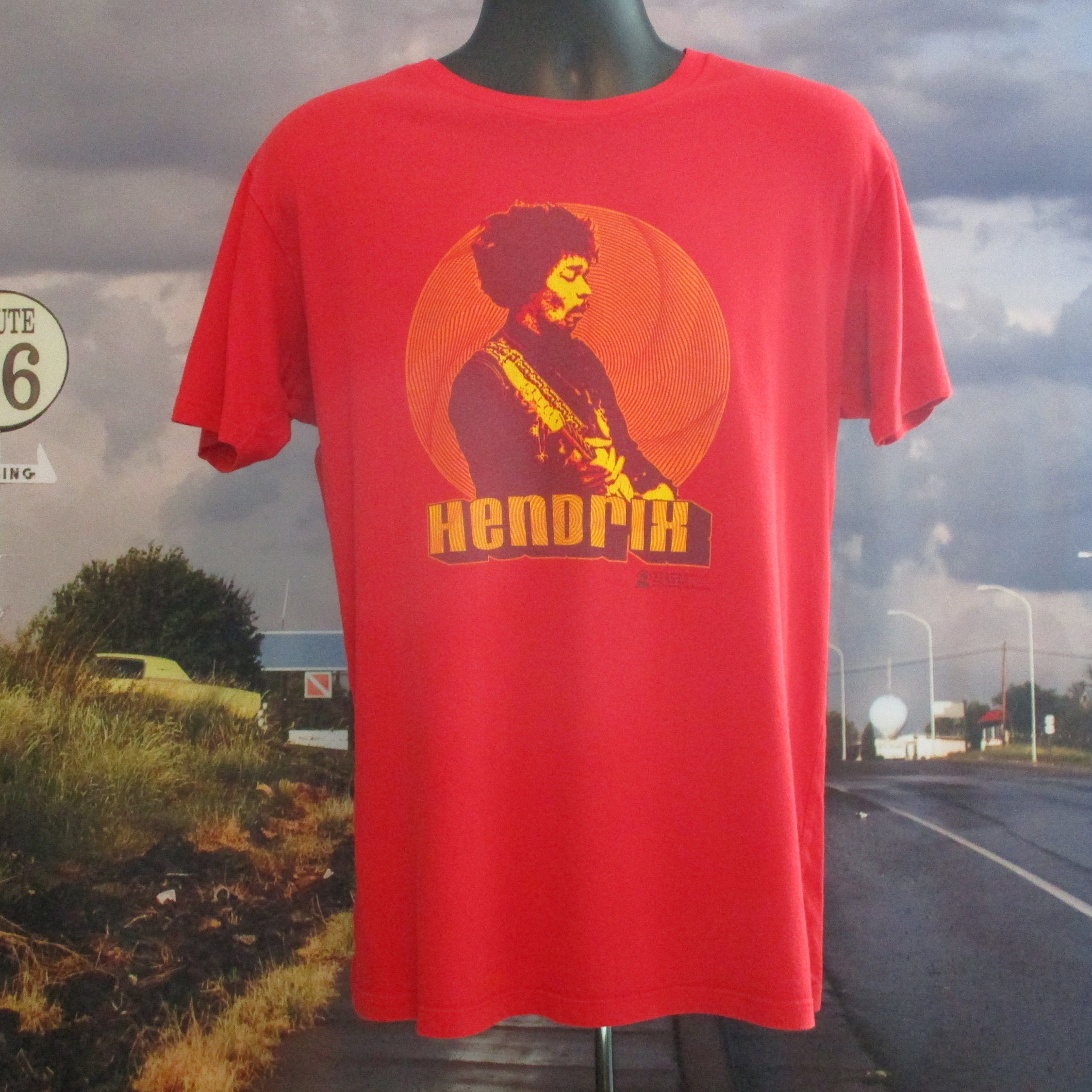 Vintage Jimi Hendrix Tee: Red Graphic Concert Shirt, Large - Etsy