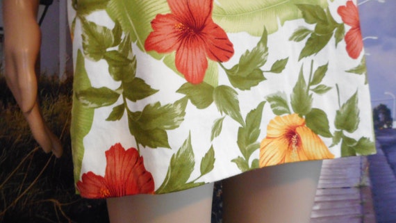 Floral Pattern Skort - Vacation Garment - Petite … - image 2