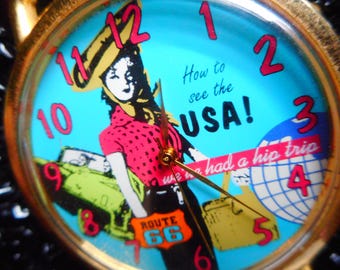 Vintage Barbie Watch Set: 1994 Road Trip, Charm Bracelet, AVON