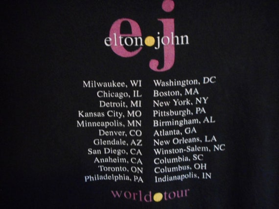 Elton John Tour Shirt - Tees - Graphic T-shirt - … - image 5