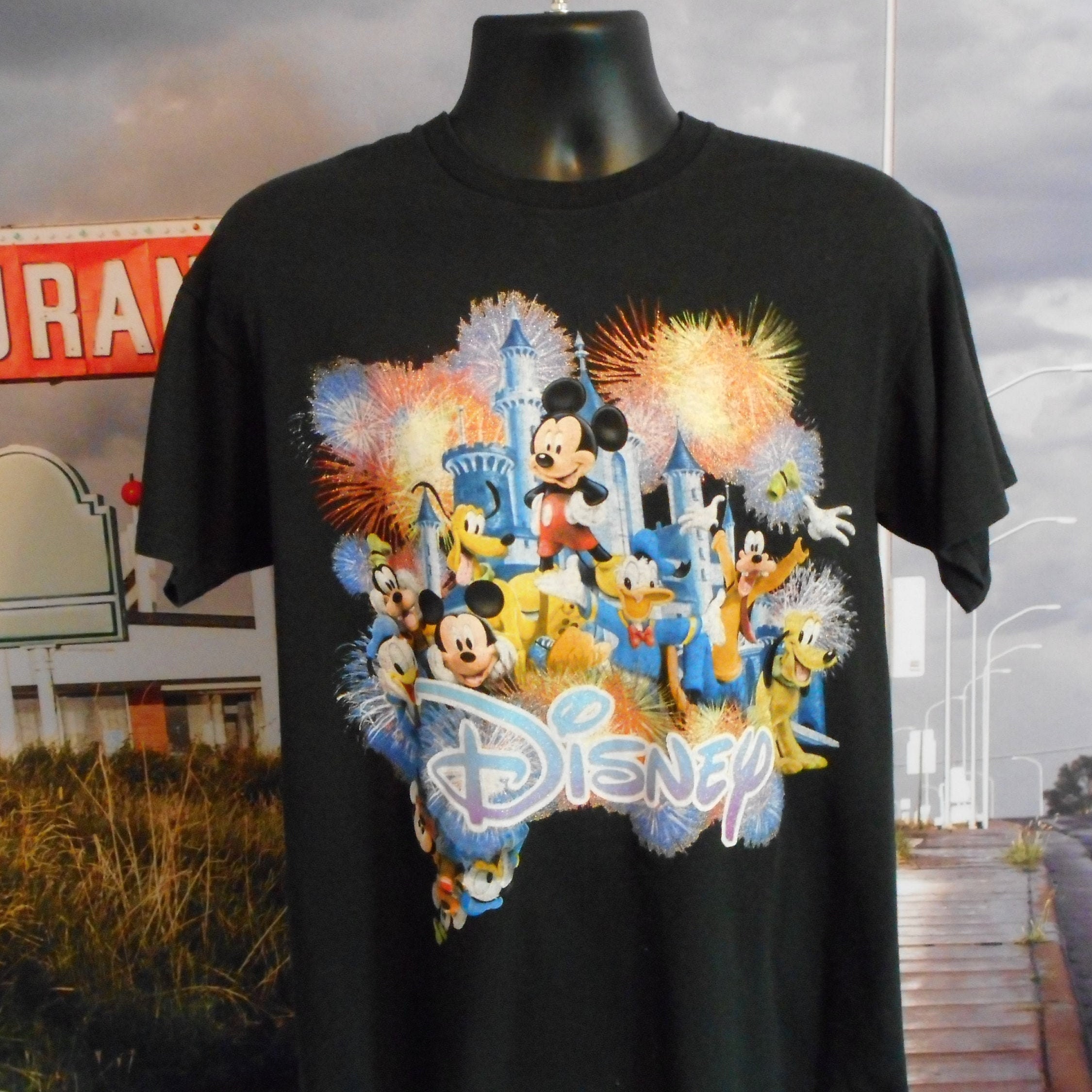70s VOTE ミッキーマウス Tシャツ ヒッピー 政治 手刷り Disney