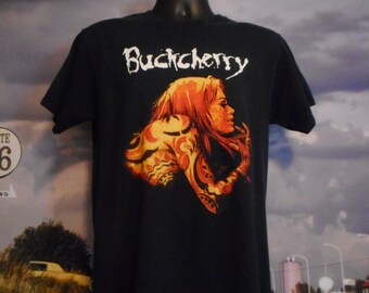 Buckcherry Tee - Top T shirt - Vintage Buckcherry Shirt - Medium Unisex/Men's T-shirt - Self-titled Album Cover Image - Sexy Tattooed Lady