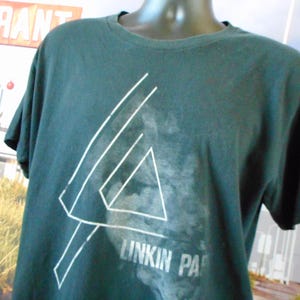 Linkin Park Shirt Tee - 90's Vintage Linkin Park T-shirt - Black Linkin Park - Vintage Nu Metal Band Tee - California Metal Band - Party