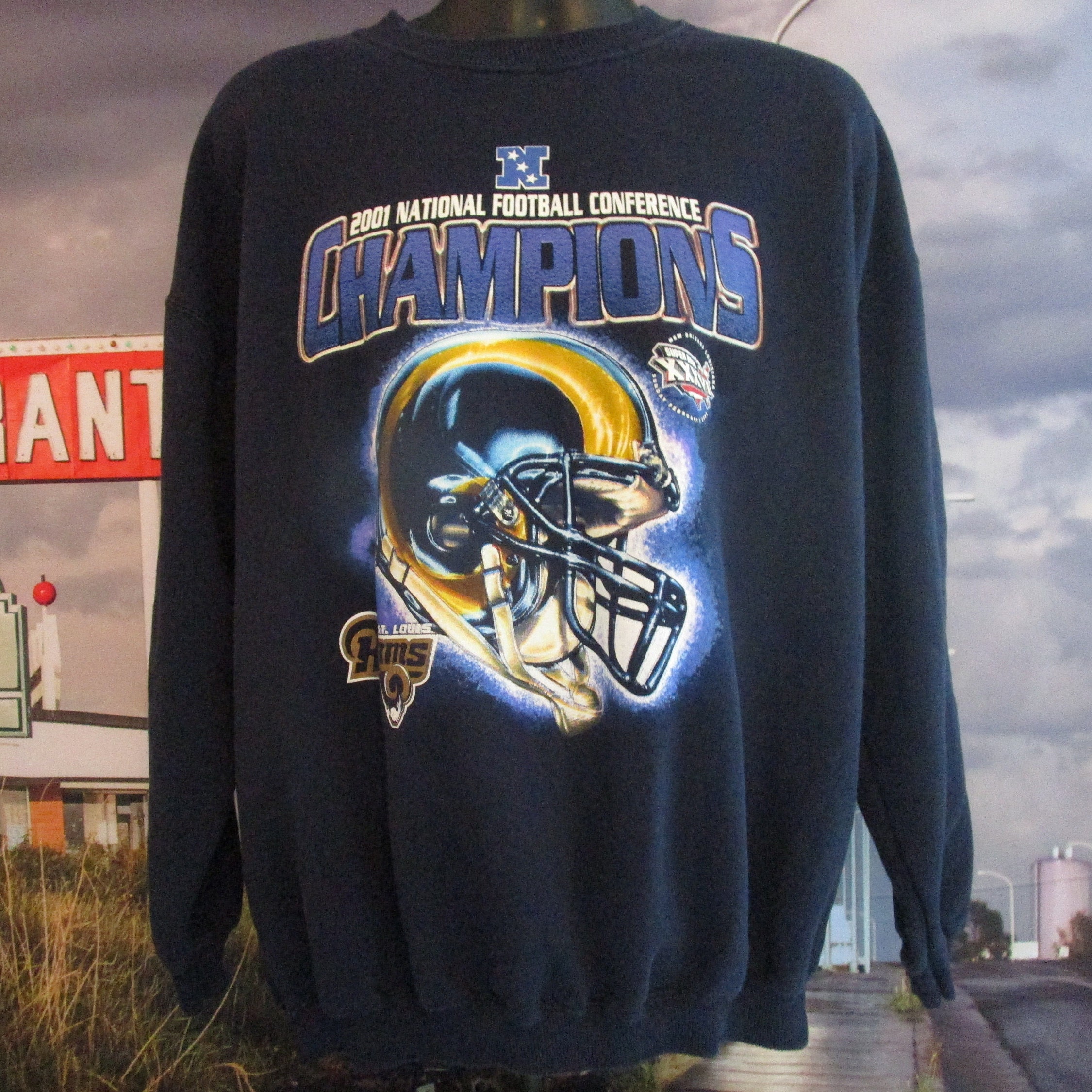 NFL Apparel Mens St. Louis Rams Football Shirt M