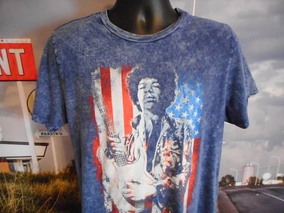 Jimi Hendrix Shirt - Star Spangled Banner Jimi He… - image 3