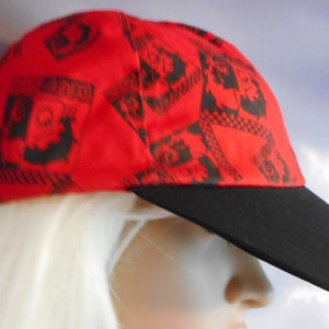 Vintage Betty Boop - Hat Cap - Vintage Cap - Hat - Red and Black Cap - Casual Accessory - Betty Boop Vintage Cartoon - Female - Cutie - Sexy