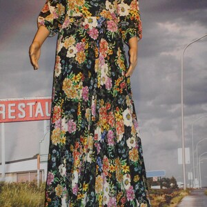 yumi kim floral dress - resort dress - floral cruise ship vacation dress vintage travel - clothing for travel best online vintage - vip suite treatment - vintage - unique and funky original items- 70s 80s 90s y2k vintage retro diners - yumi kim dress