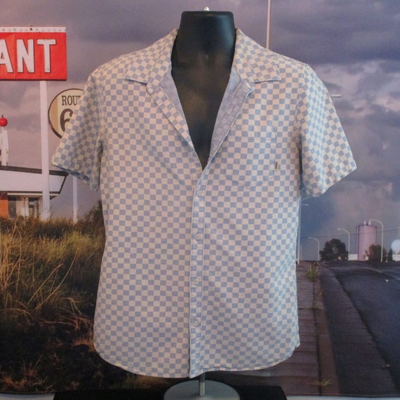 Vintage Checkerboard Vans - Men's Button-up - Men'