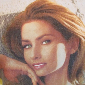 Shania Twain Vintage 90’s Tee  Vintage 90&#39;s T-shirt - Singer Songstress Shania Twain - Eilleen Twain - Canada - Country - Pop - Sexy Lady