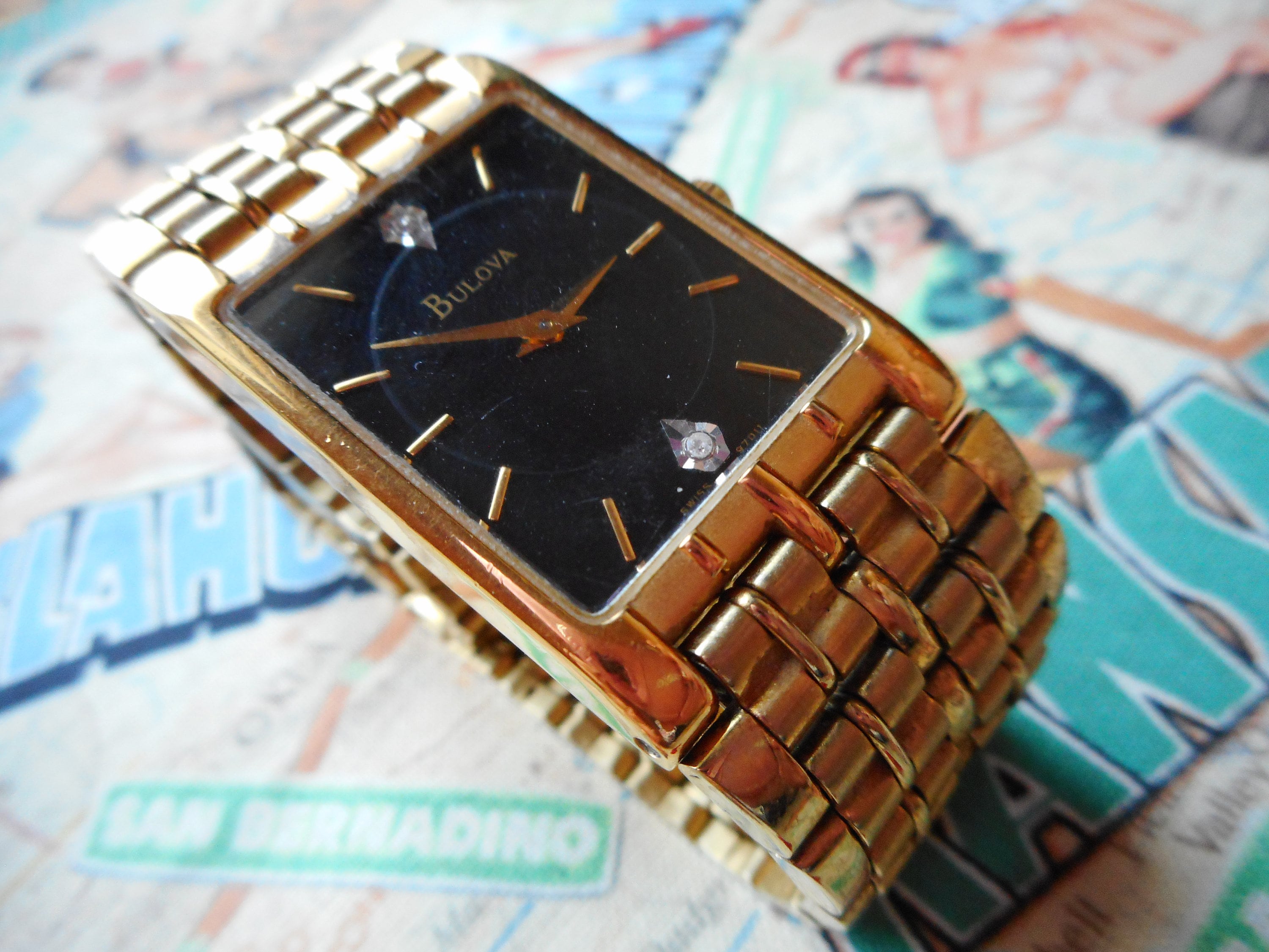 Bulova Vintage Watch 1970 s Men s Gold tone Bulova Quartz T5 Wrist