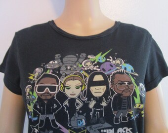 Vintage Black Eyed Peas Tokidoki Tee: Women's Small, 2000s Music