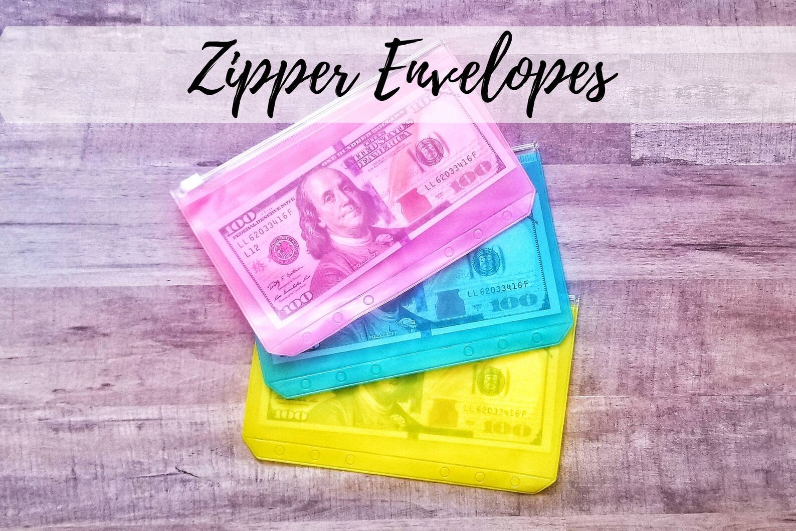 Zipper Cash Envelopes Plastic Cash Envelopes A6 Binder Etsy