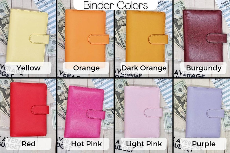 Budget Binder, Cash Envelope System, A5 A6 A7 Binder, Laminated Cash Envelope System, Dave Ramsey, Kate Spade, Filofax, Budget Inserts image 4