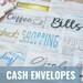 Cash Envelopes, A6 Envelopes, Laminated Cash Envelopes, Savings Envelopes, Cash Envelope System