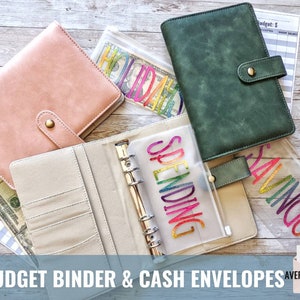 Cash Stuffing Envelope, Budget Binder, Cash Envelope System, Clear Envelopes, Laminated Cash Envelopes, Dave Ramsey, Budget Book, A6 Binder