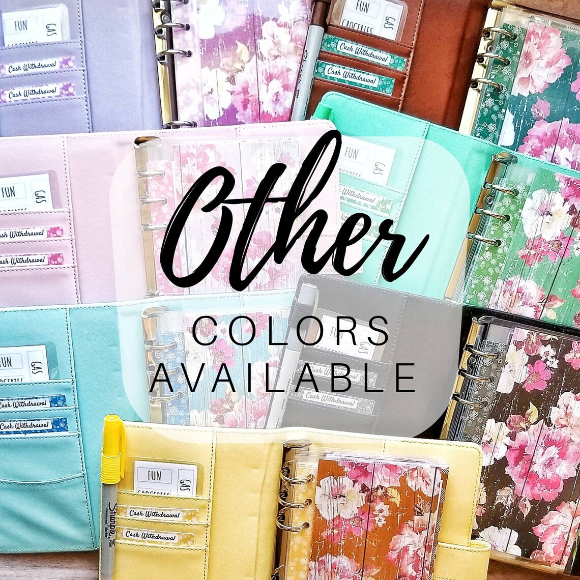 Cash Envelope System Money Binder Laminated Cash Envelopes Etsy