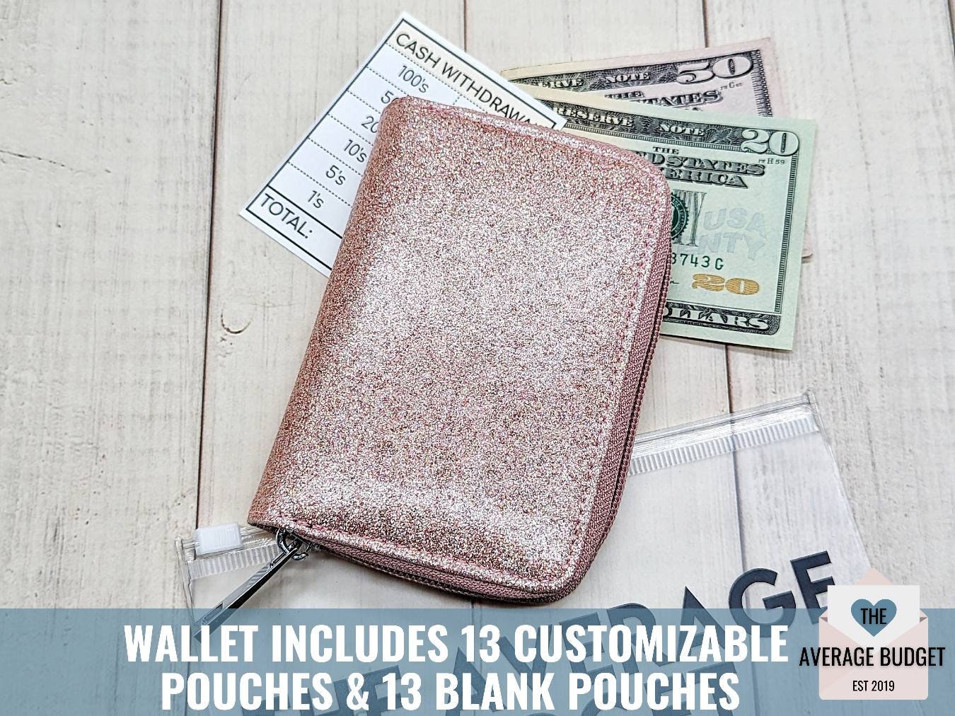 Custom Logo A7 Quilted Textured Leather Cash Wallet Binder With