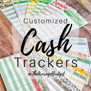 Cash Envelope Tracker, Vertical Cash Trackers, Cash Envelope Balance Sheet, Dave Ramsey, Budgeting Envelopes, Laminated Envelope
