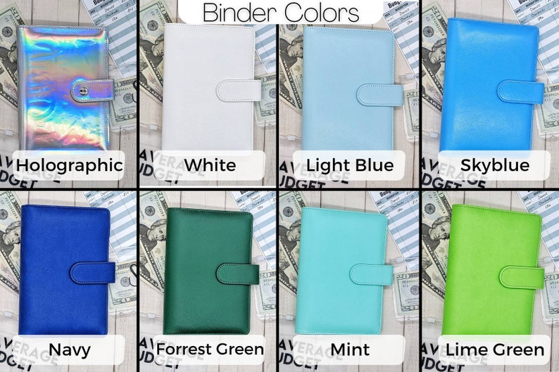 Budget Binder, Cash Envelope System, A5 A6 A7 Binder, Laminated Cash Envelope System, Dave Ramsey, Kate Spade, Filofax, Budget Inserts image 3